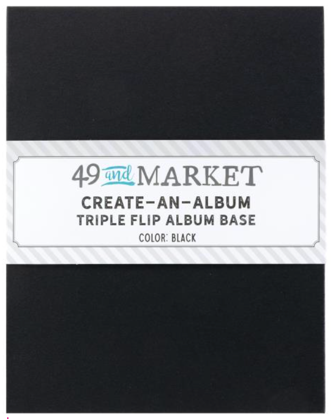 49 and Market Black Create-an-Album Triple Flip Album Base {F403}