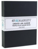 49 and Market Black Create-an-Album Triple Flip Album Base {F403}