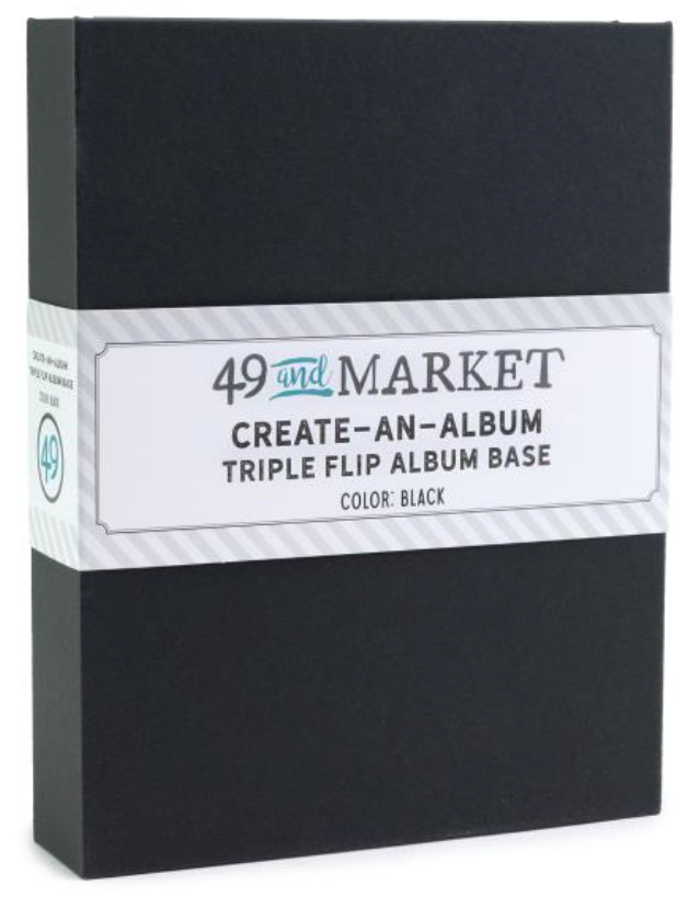 49 and Market Black Create-an-Album Triple Flip Album Base {F403}