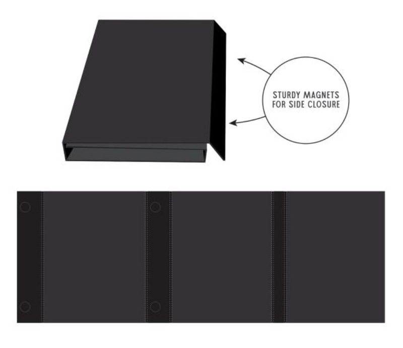49 and Market Black Create-an-Album Triple Flip Album Base {F403}