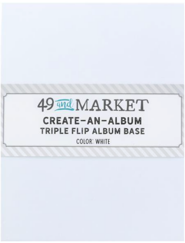 49 and Market White Create-an-Album Triple Flip Album Base {F402}