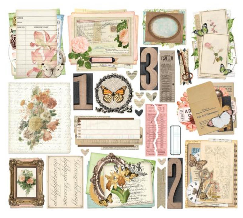 Simple Stories Simple Vintage Junk Drawer Ephemera {D169}