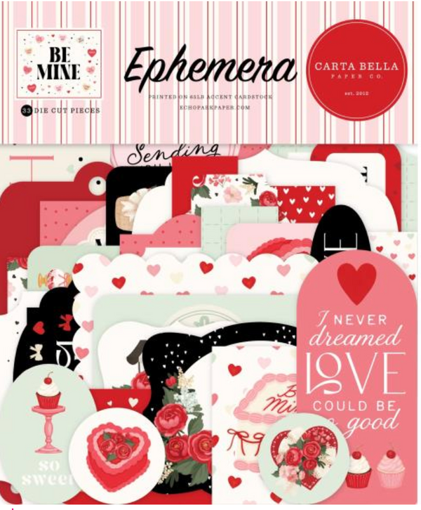 Carta Bella Be Mine Icons Ephemera {D127}