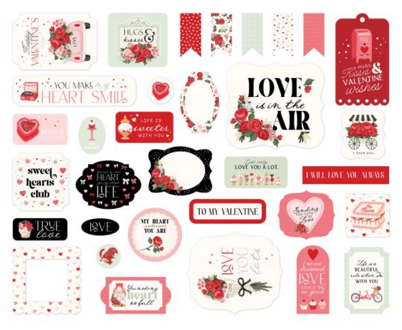 Carta Bella Be Mine Icons Ephemera {D127}