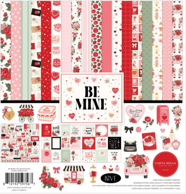 Carta Bella 12x12 Be Mine Collection Kit {B305}