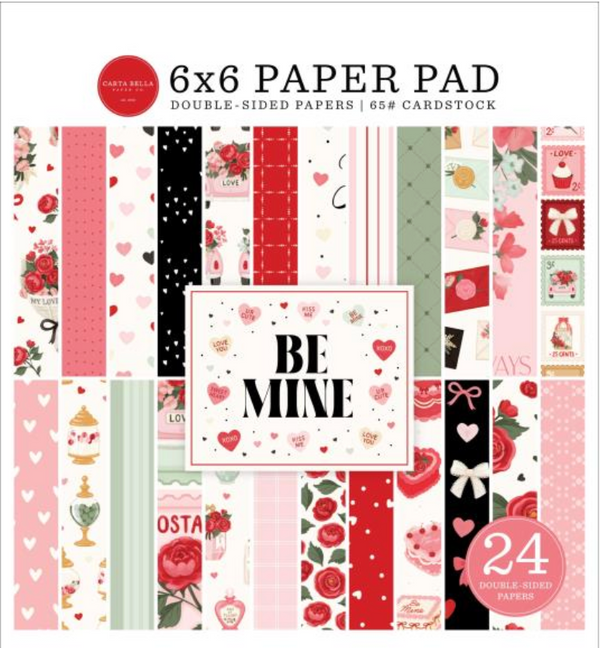 Carta Bella 6x6 Be Mine Paper Pad {B407}