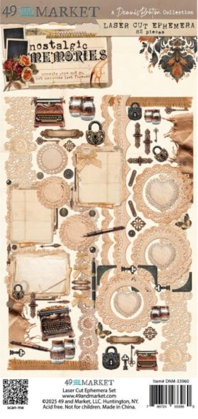 49 and Market Nostalgic Memories Ephemera Laser Cut Outs {B319}