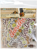 49 and Market Nostalgic Memories Chipboard Words Set {C417}