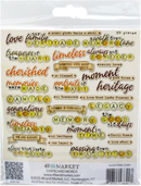 49 and Market Nostalgic Memories Chipboard Words Set {C417}