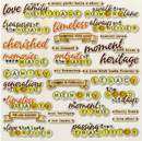 49 and Market Nostalgic Memories Chipboard Words Set {C417}