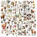 49 and Market Whispering Way Elements Laser Cut Outs {B307}