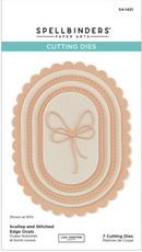 Spellbinders Scallop & Stitched Edge Ovals Etched Die Set by Lisa Horton {D184}