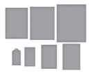 Spellbinders Linear Touch Rectangles and Tag Etched Dies {D144}