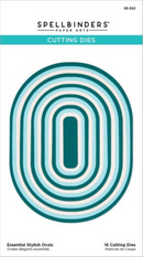 Spellbinders Essential Stylish Ovals Etched Die Set