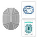 Spellbinders Essential Stylish Ovals Etched Die Set