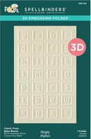 Spellbinders Simple Stories Classic Pooh Baby Blocks 3D Embossing Folder