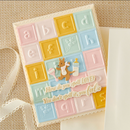 Spellbinders Simple Stories Classic Pooh Baby Blocks 3D Embossing Folder