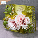 Elizabeth Craft Designs Delicate Fancy Card Easel Metal Die Set {F320}