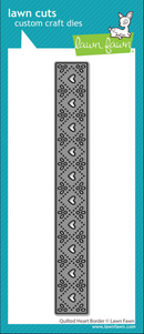 Lawn Fawn Quilted Heart Border Custom Craft Die {D165}