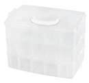 We R Makers 3 Tier Translucent Plastic Storage Box {F210}