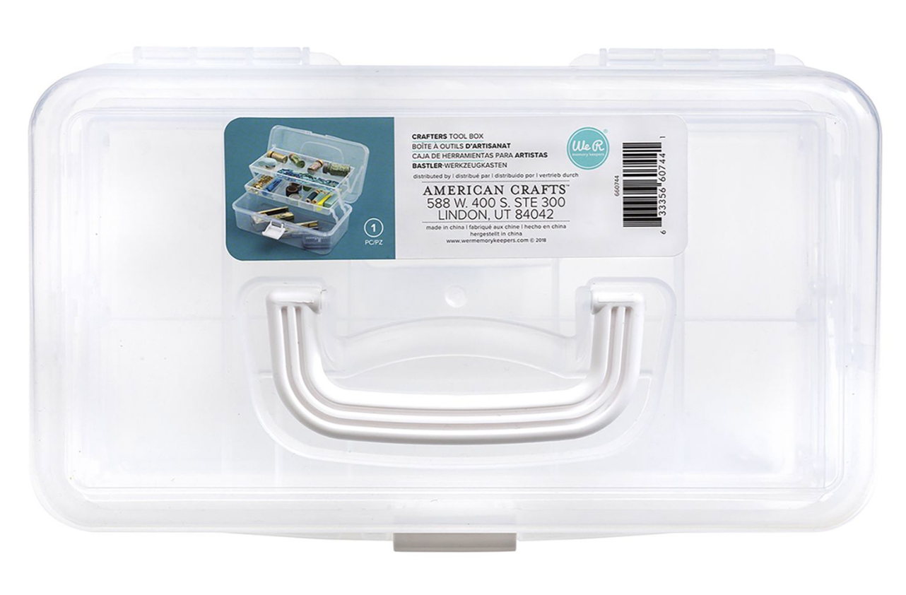 We R Makers Translucent Plastic Craft Tool Box {F212}