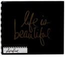 Heidi Swapp 12x12 Black & Gold Life Is Beautiful Post Bound Album {F502}
