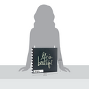 Heidi Swapp 12x12 Black & Gold Life Is Beautiful Post Bound Album {F502}