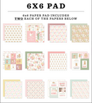 Carta Bella 6x6 Little Lullabies Baby Girl Paper Pad {B513}