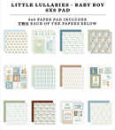 Carta Bella 6x6 Little Lullabies Baby Boy Paper Pad {B222}