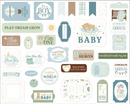 Carta Bella Little Lullabies Baby Boy Icons Ephemera {D137}