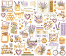 Simple Stories Simple Vintage Lavender Fields Bits & Pieces Ephemera {G110}
