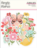 Simple Stories Pink Lemonade FLORAL Bits & Pieces Ephemera {D182}