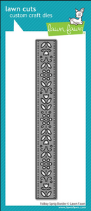 Lawn Fawn Folksy Sprig Border Custom Craft Die {G114}