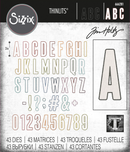 Sizzix Tim Holtz Alphanumeric Bulletin Thinlits Dies {W74}