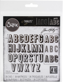 Sizzix Tim Holtz Alphanumeric Upper Shadow Thinlits Dies {W63}