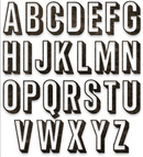 Sizzix Tim Holtz Alphanumeric Upper Shadow Thinlits Dies {W63}