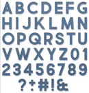 Sizzix Tim Holtz Alphanumeric Bold Thinlits Dies {W08}