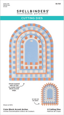 Spellbinders Color Block Accent Arches Etched Dies {C320}