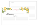 Carta Bella 4x6 Lemonade Recipe Cards {G48}