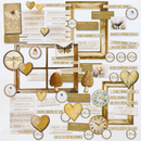 49 and Market Faded Memory Lane Chipboard Set {C304}