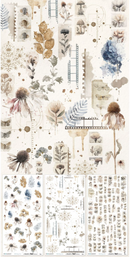 49 and Market 6x12 Faded Memory Lane Rub-On Transfers Set {F322}