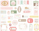 Carta Bella Little Lullabies Baby Girl Icons Ephemera {D141}