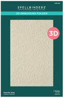 Spellbinders Favorite Song 3D Embossing Folder {X153}