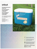 Cricut 8.5x11 White Holographic Waterproof Printable Sticker Paper {X176}