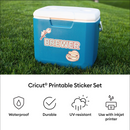 Cricut 8.5x11 White Holographic Waterproof Printable Sticker Paper {X176}