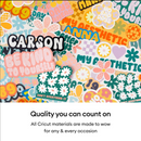 Cricut 8.5x11 White Holographic Waterproof Printable Sticker Paper {X176}