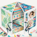 CrafTreat White Desk Organizer Photo Box