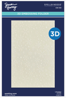Spellbinders Sparkling Snow 3D Embossing Folder by Simon Hurley {X178}