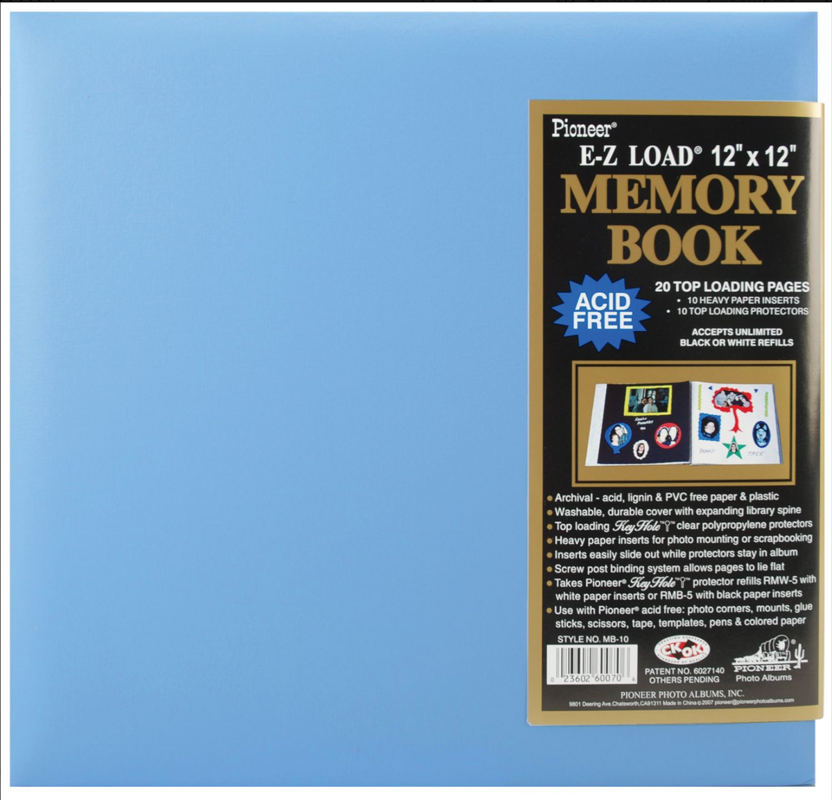 Pioneer 12x12 Leatherette Post Bound Album