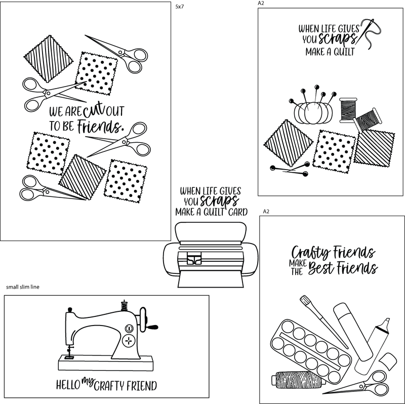 Maymay's Sew Crafty 6x8 Stamp Set {A84}